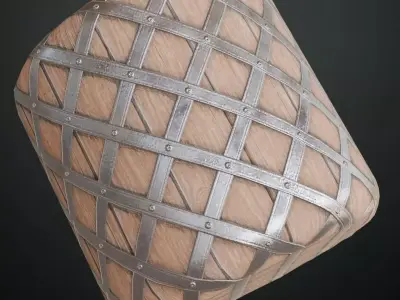 Antique High-Gloss Polished Mahogany PBR Seamless Texture