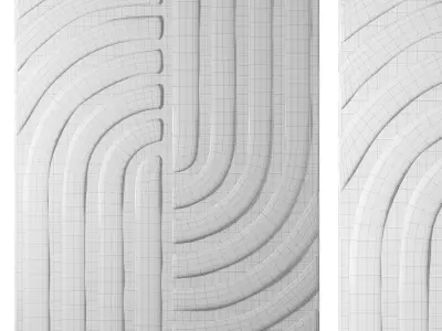 Karmen Hilo Tufted Rug Low-poly 3D model