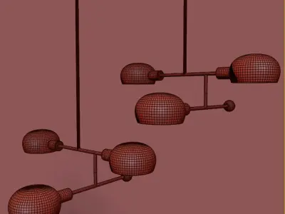 Tangle Chandelier Pendant 3 Lights 3D model