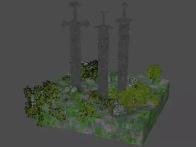 The Swords of Stavanger 3D model