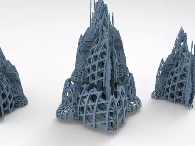 Planet side corporation Domes  3D model