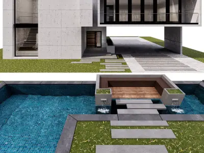 MODERN HOUSE NO14 A 3D model