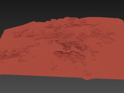HONGKONG urban planning maquett  building  3D Topography MODEL 3D model