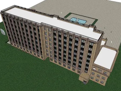 vacation spot-Resort-Fashion Leisure Hotel-0212 3D model