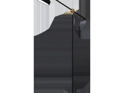 RANARP Outdoor reading lamp black 3D model