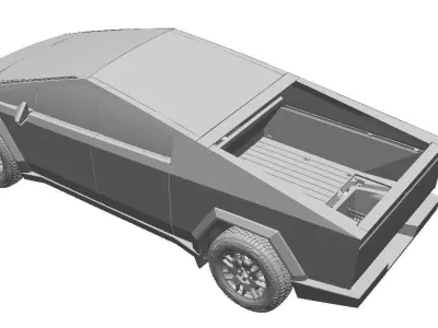 Tesla Cybertruck Foundation Edition 2024- Exterior Scan 3D model 3D model