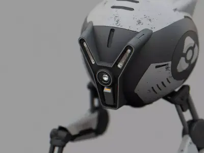 UTILITY BOT BOSCH  rigged 3D model