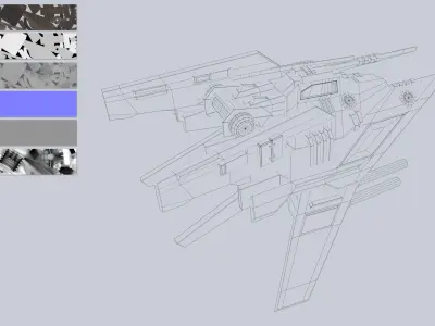 Advance Drone Low-poly 3D model