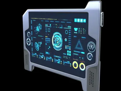 Sci-fi Touch Pad 3 3D model
