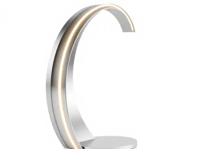 Modern Curved LED Desk Lamp Model Pack Low-poly 3D model
