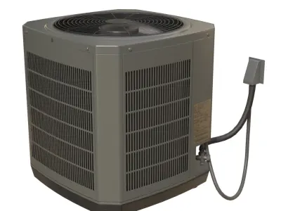 Ac Central Unit Low-poly 3D model