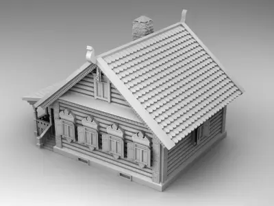 Slavic house 3D print model