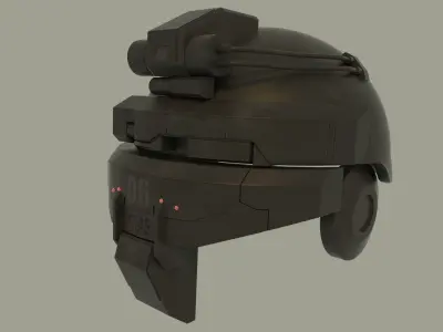 Advanced warfare helmet 3D model