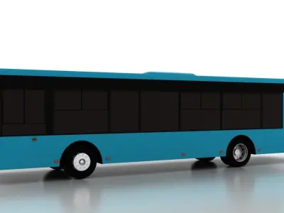 Bus Bogdan A70130 Low Low-poly 3D model