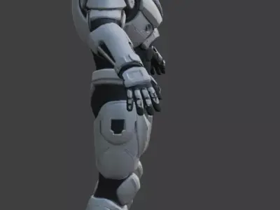 Astronaut Spacesuit 3D Model 3D model