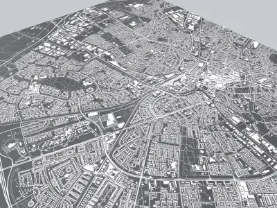Cityscape Apeldoorn Netherlands 3D model
