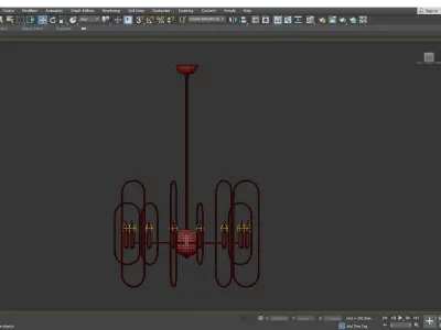 Champ Elysees Chandelier Low-poly 3D model