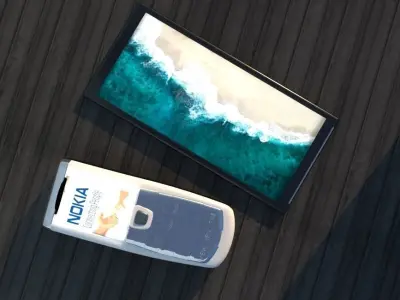 Mobile nokia cell phone Free 3D model