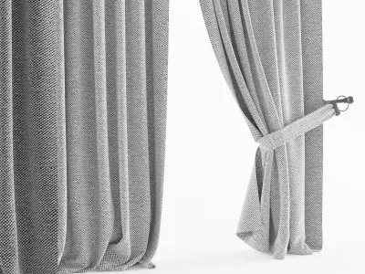 Curtain curtains 3D model