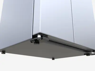 Side-by-Side Fridge Samsung RS66A8100S9 3D model