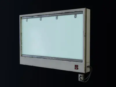 X-Ray Light Box Low-poly 3D model