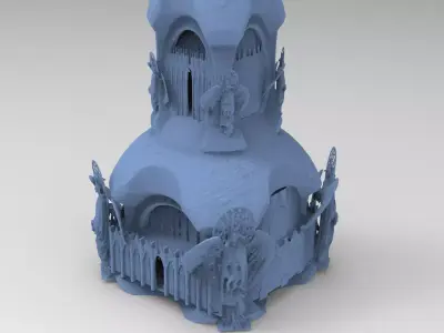 Angelic Holy Tower 1 3D model