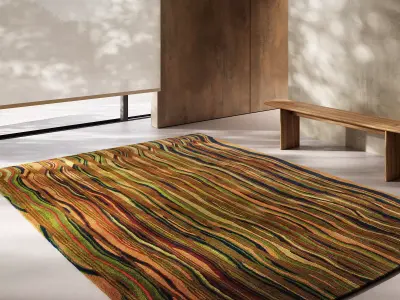 Strata Rug Green 3D model