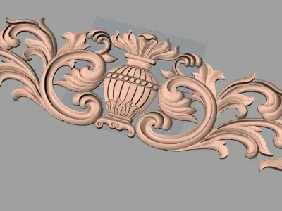 European furniture 3D relief models for CNC wood engraving E178 3D model