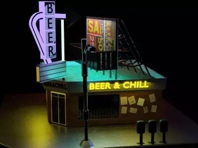 building with roof Free low-poly 3D model