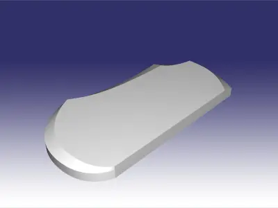 headstone cristal dbl 3D model