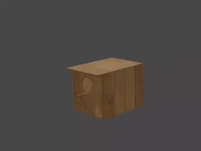 Nesting Box  Low-poly 3D model