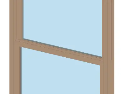 Brick header window 3D model