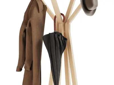 Floor hanger Como for clothes 3D model