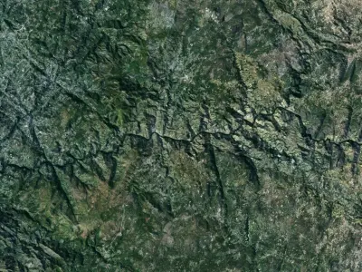Portugal Terrain 3D Map 3D model