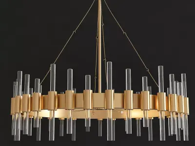 Haskell Large Chandelier Arteriors Home 3d model Low-poly 3D model