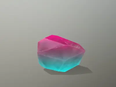 Crystal Set pencil Low-poly 3D model purchase
