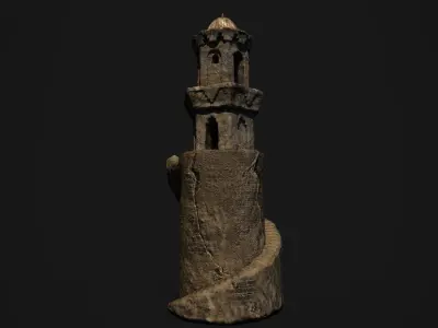 Islamic Mosque Minaret 3D model