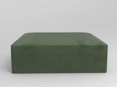 Monga Footstool Low-poly 3D model