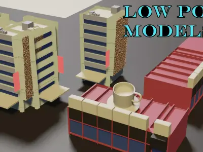 FREE CITY 3D ASSETS Free low-poly 3D model