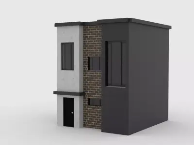 Realistic House 3D Model for high texture 3D model