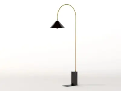Bishop Task Large Floor Lamp 3D model