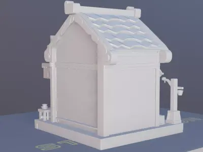 House Model Paintable Architectural Miniature 3D print model