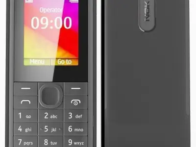 Nokia 106 Black 3D model