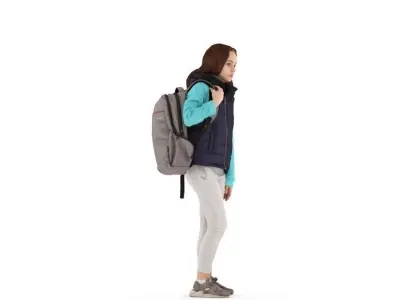 Emily posed 2 3D model