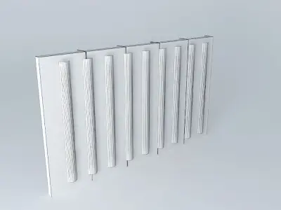 Sheer curtain windows Free 3D model