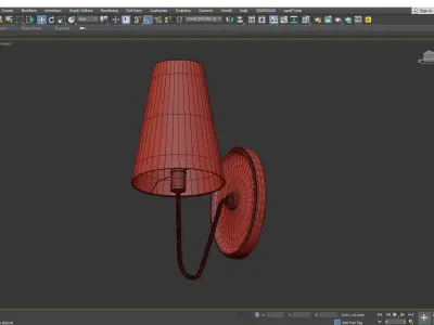 BERKSHIRE SINGLE SCONCE Low-poly 3D model