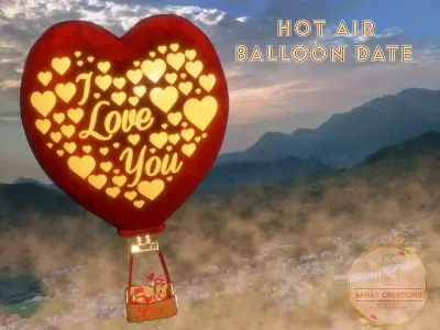 Hot Air Balloon Date 3D model