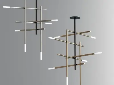 Modern Pendant Suspension Light 3D model