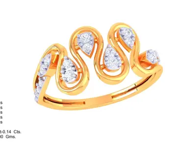 Women Ring MTL 3dm STL OBJ FBX Details 3D print model 30