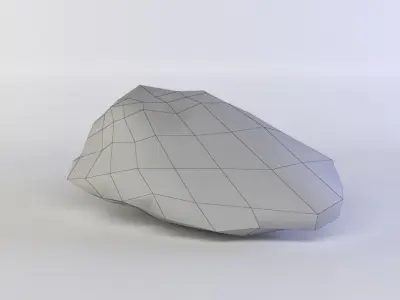 Pink rock1 Low-poly 3D model